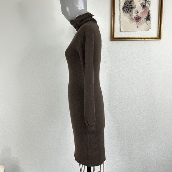 Vince Cashmere Turtleneck Sweater Dress - Picture 4 of 8